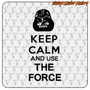 KEEP CALM THE FORCE STICKER. BUY VINYL STICKERS.