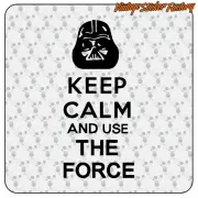 Pegatina KEEP CALM THE FORCE. Comprar pegatinas.
