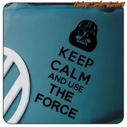 KEEP CALM THE FORCE AUFKLEBER. KAUFEN SIE VINYLAUFKLEBER.