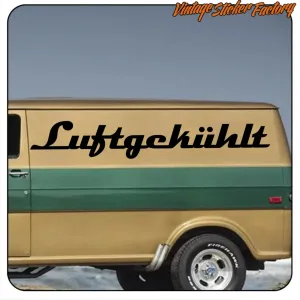 LUFTGEKUHLT -1 AUFKLEBER. KAUFEN SIE VINYLAUFKLEBER.