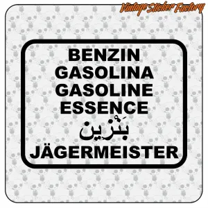 Jägermeister Petrol Sticker for Cars | Retro Vinyl