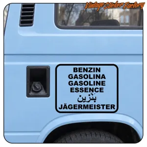 Autocollant essence et Jägermeister pour voiture
