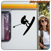 SUP Paddleboarding Sticker in Cut Vinyl
