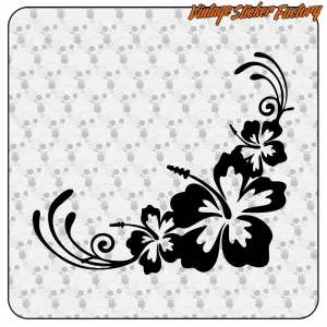 HIBISCUS STICKER. BUY VINYL STICKERS.