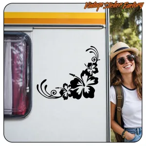 Pegatina Hibiscus de surf | Vinilo decorativo
