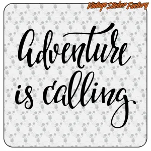 ADVENTURE IS CALLING Aufkleber für Camper