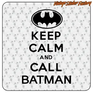 KEEP CALM BATMAN STICKER. BUY VINYL STICKERS.