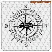Pegatina FREE SOUL T2 COMPASS. Comprar pegatinas.