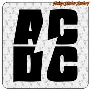 AC-DC 3 AUFKLEBER. KAUFEN SIE VINYLAUFKLEBER.