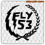 Pegatina FLY53. Comprar pegatinas.