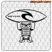 RIP CURL TIKI STICKER. BUY VINYL STICKERS.