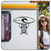 RIP CURL TIKI STICKER. BUY VINYL STICKERS.