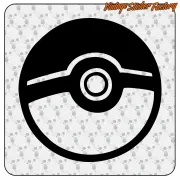 AUTOCOLLANT BALLE POKEMON. ACHETEZ DES AUTOCOLLANTS EN VINYLE.