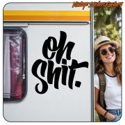 OH SHIT STICKER. BUY VINYL STICKERS.