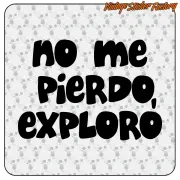 «No me pierdo, exploro» sticker for camper & 4x4