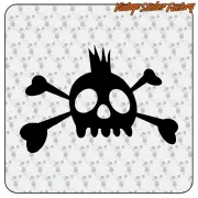Pegatina CALAVERA PUNK. Comprar pegatinas.