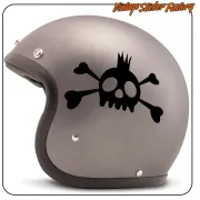 Punk-Schädel-Aufkleber | Dekorfolie