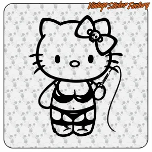 Pegatina KITTY SADO. Comprar pegatinas.