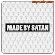 Pegatina MADE BY SATAN. Comprar pegatinas.
