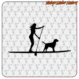 HUND SUP AUFKLEBER. KAUFEN SIE VINYLAUFKLEBER.