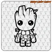 Pegatina GROOT. Comprar pegatinas.