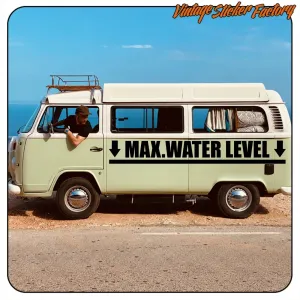 Pegatina MAX WATER LEVEL. Comprar pegatinas.