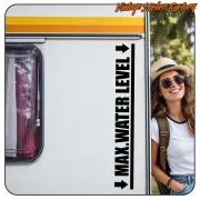 MAX WATER LEVEL STICKER. BUY VINYL STICKERS.
