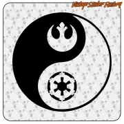 Sticker Yin Yang Star Wars en vinyle