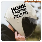 AUTOCOLLANT HONK IF ANYTHING FALLS OFF. ACHETEZ DES AUTOCOLLANTS EN VINYLE.