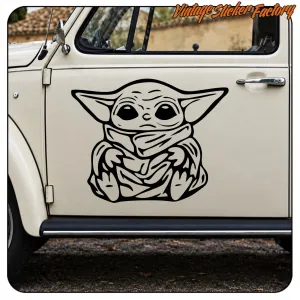 BABY YODA AUFKLEBER. KAUFEN SIE VINYLAUFKLEBER.