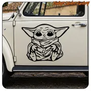 BABY YODA STICKER. BUY VINYL STICKERS.