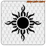 TRIBAL SUN -5 STICKER. BUY VINYL STICKERS.