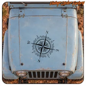 ROSE OF WINDS 7 STICKER. BUY VINYL STICKERS.