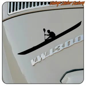 Autocollant kayak randonnée | Vinyle déco