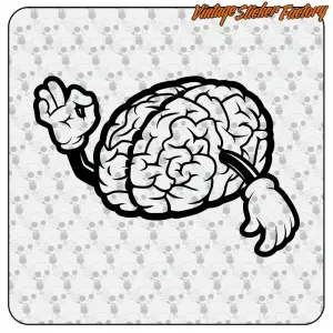 BRAIN STICKER. BUY VINYL STICKERS.