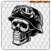 SCHÄDELHELM AUFKLEBER. KAUFEN SIE VINYLAUFKLEBER.