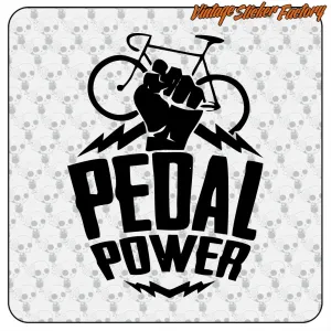 PEDAL POWER Aufkleber für Radsportfans