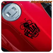 Pegatina PEDAL POWER para aficionados al ciclismo