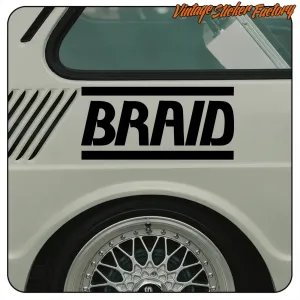 Pegatina BRAID. Comprar pegatinas.