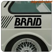 BRAID STICKER. BUY VINYL STICKERS.