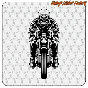 Pegatina CALAVERA CAFE RACER . Comprar pegatinas.