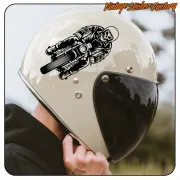 AUTOCOLLANT CAFE RACER SKULL. ACHETEZ DES AUTOCOLLANTS EN VINYLE.