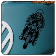 Pegatina CALAVERA CAFE RACER . Comprar pegatinas.