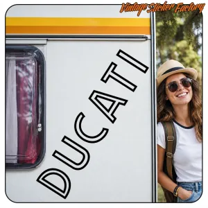 DUCATI AUFKLEBER. KAUFEN SIE VINYLAUFKLEBER.