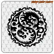 Pegatina DRAGON YING-YANG. Comprar pegatinas.