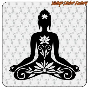 Autocollant Yoga Lotus | Vinyle décoratif