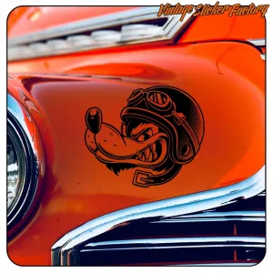WOLF CAFE RACER STICKER. BUY VINYL STICKERS.