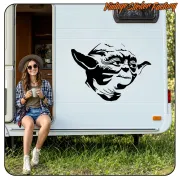 YODA -6 STICKER. BUY VINYL STICKERS.