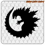 GODZILLA STICKER. BUY VINYL STICKERS.