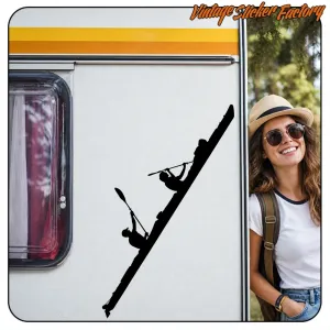 Autocollant KAYAK DOBLE en vinyle découpé